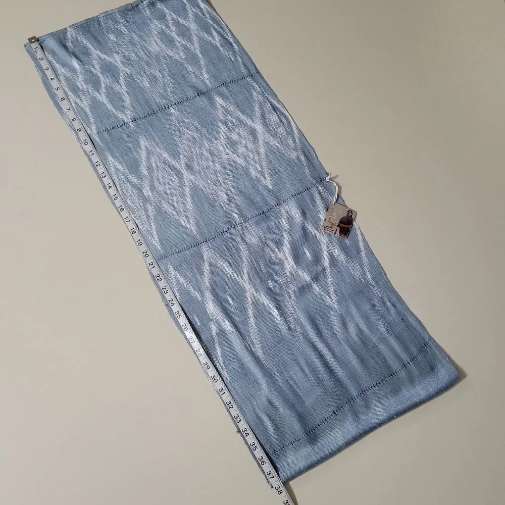 Pixan Light Blue Guatemalan Hand Woven Infinity Scarf